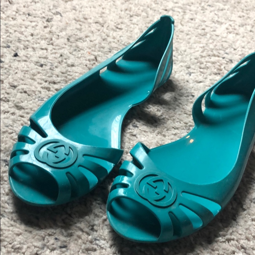 Vintage Gucci jelly flats